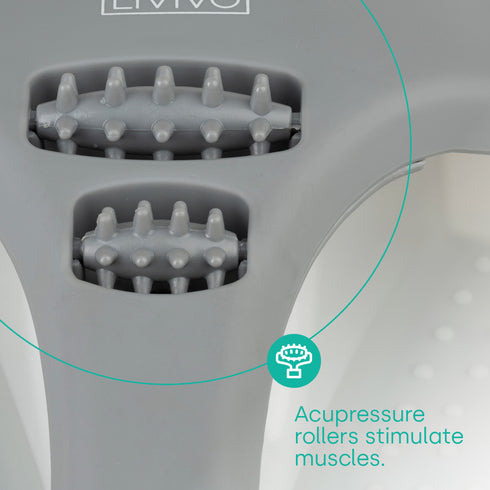 Foot Spa with Massage Rollers - Grey